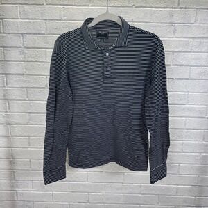 Todd Snyder New York Long Sleeve Polo Shirt Navy Stripe Mens S Preppy Ol Money